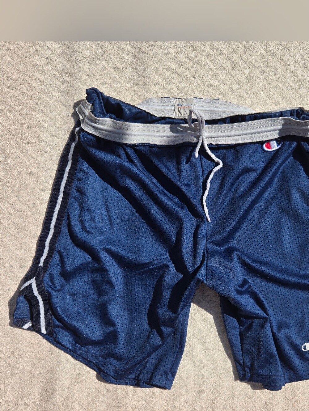 Authentic 2006 Champion Mesh Basketball Shorts Y2K Navy Varsity Athletic